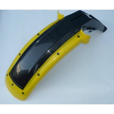 BLATNÍK PŘEDNÍ ČERNO-ŽLUTÝ - TYPOVĚ ČZ ROLAND + JAWA TRAMP